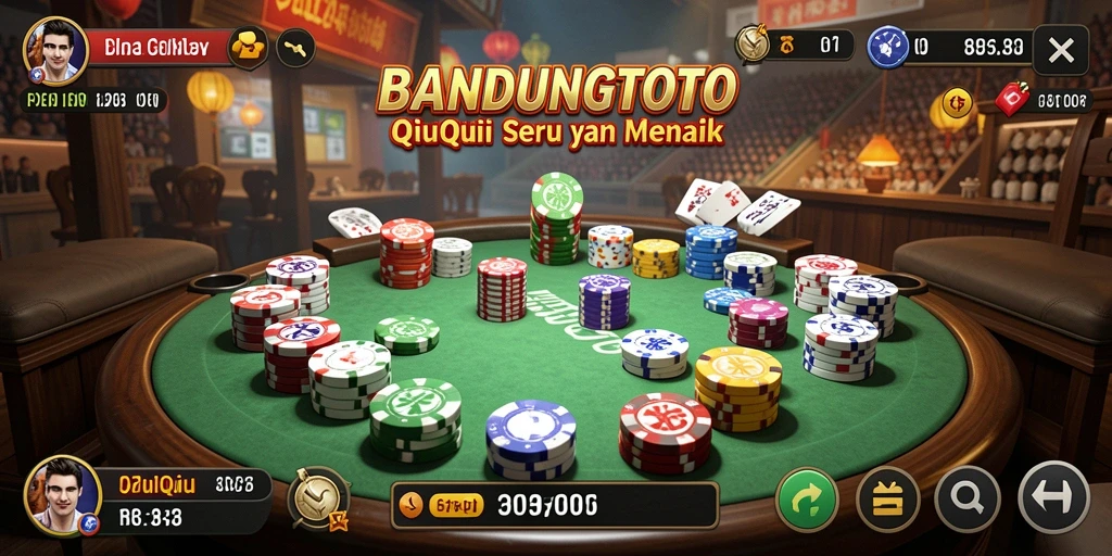 Gameplay seru QiuQiu di BANDUNGTOTO.