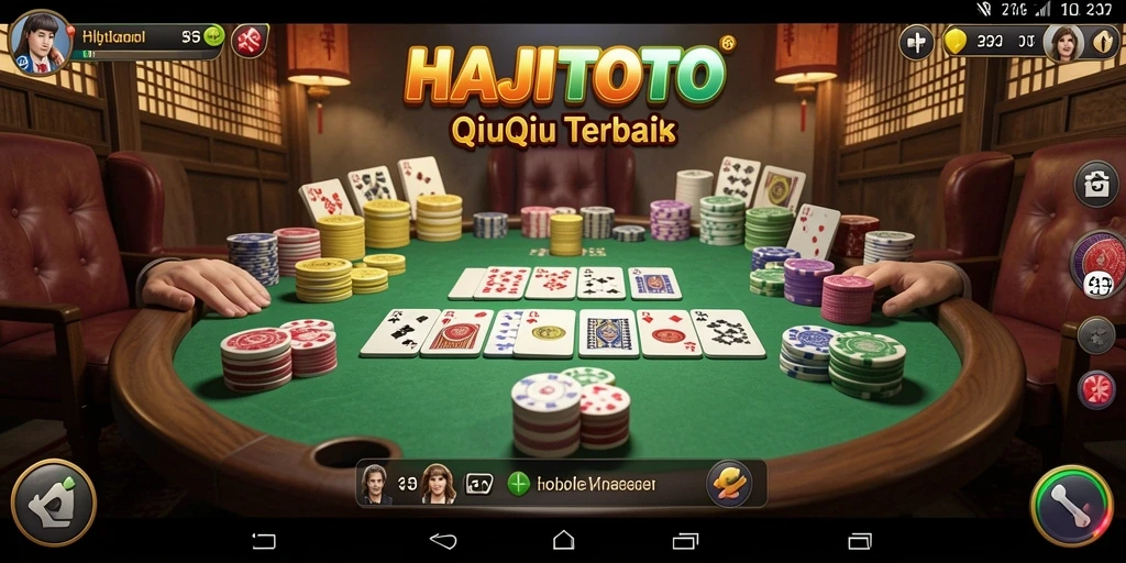 Screenshot gameplay HAJITOTO yang menampilkan aksi seru QiuQiu.