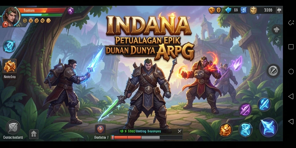 Tampilan gameplay epik dalam <strong>INDAAA</strong> yang penuh aksi.