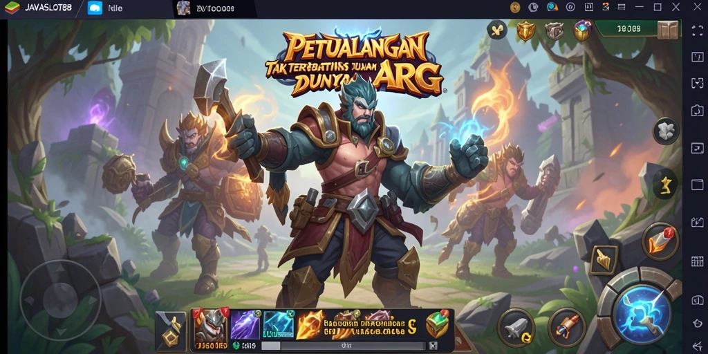 Screenshot yang menunjukkan aksi mendebarkan dalam petualangan ARPG.
