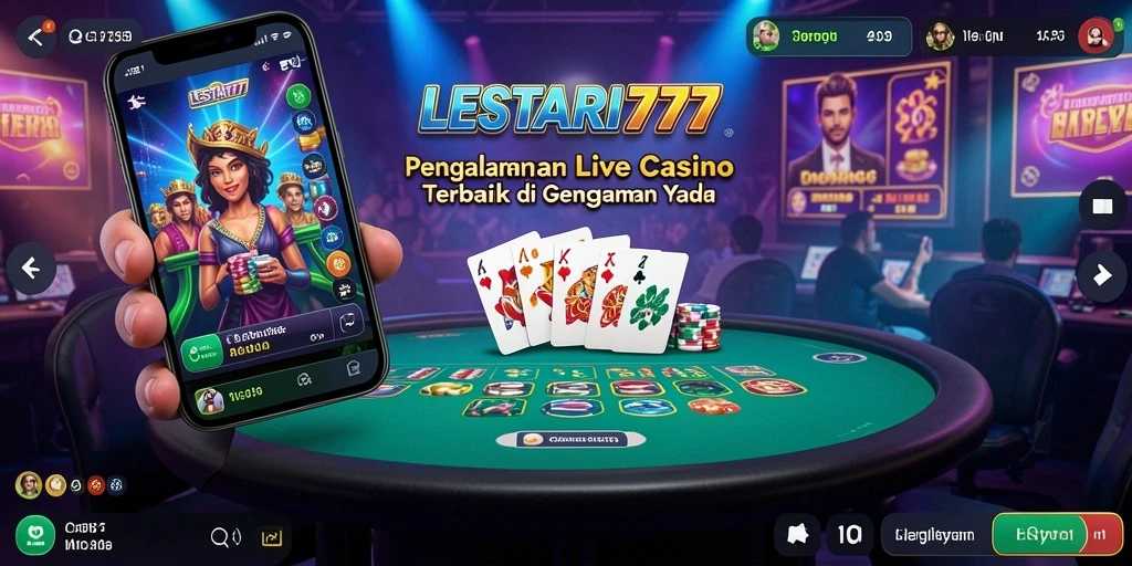 Tampilan permainan Live Casino LESTARI777 yang interaktif dan menarik.